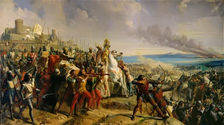 A Batalha de Montgisard, 25 de novembro de 1177, c.1842